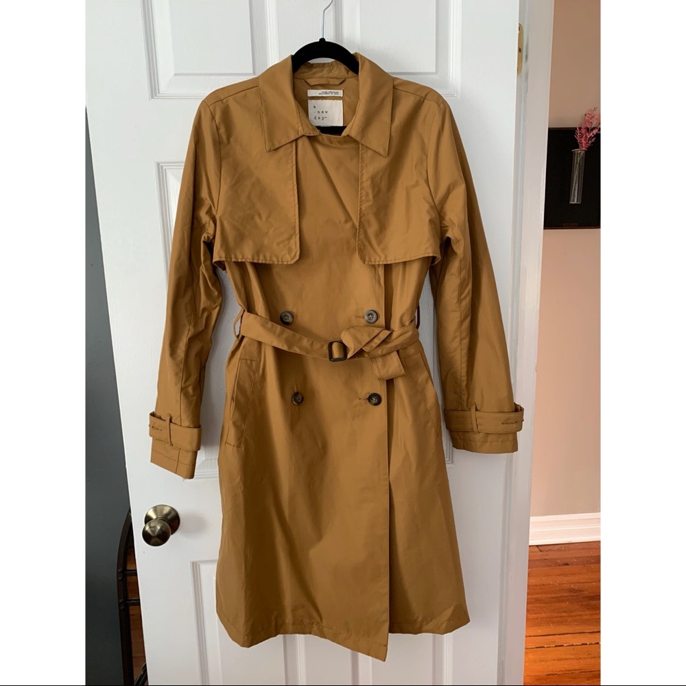 Target brand camel colored trench coat